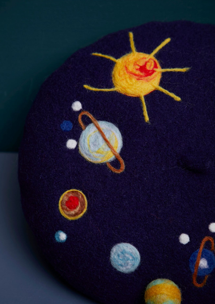 Elegant Small Design Wool Felt Beret