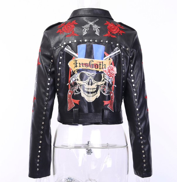 Dark Vintage Motorcycle Jacket 1