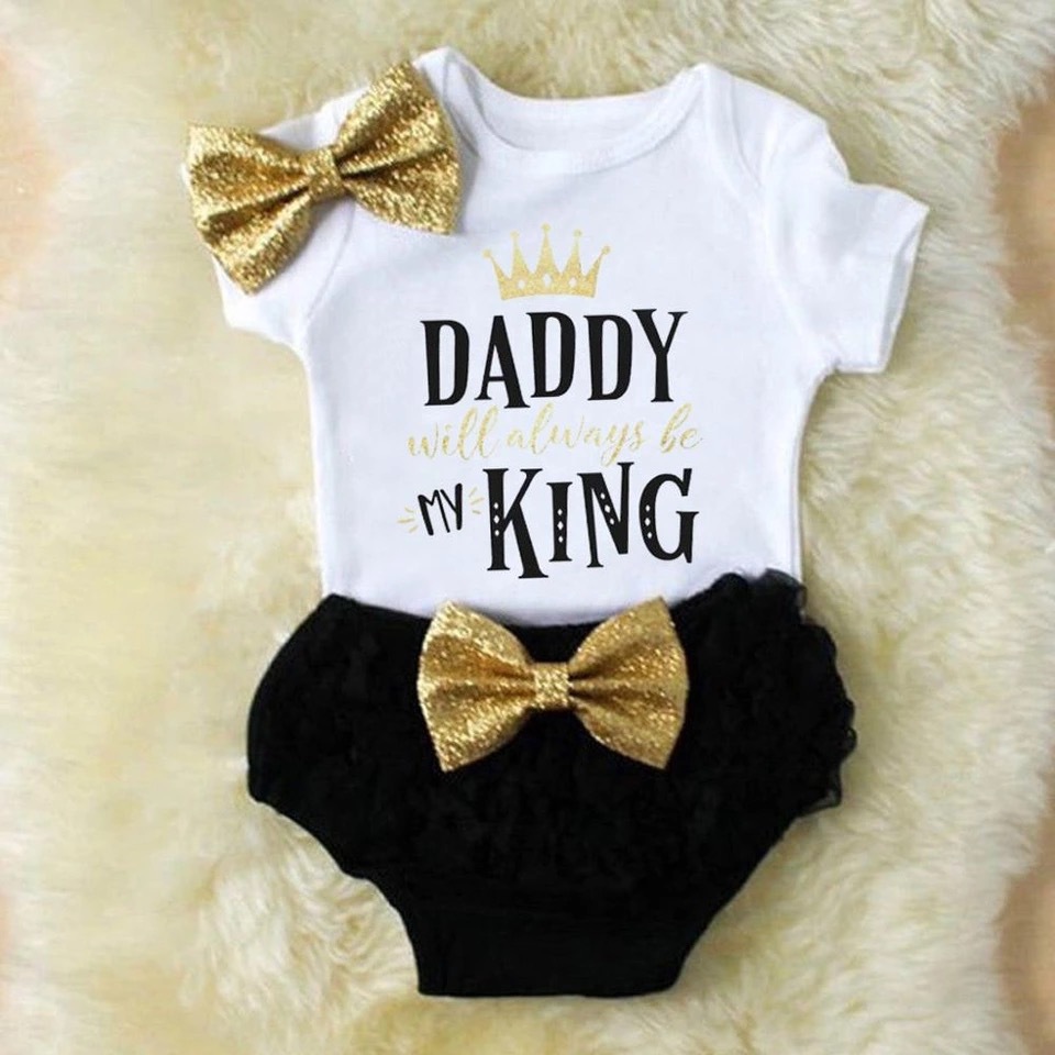Three-Piece Letter Print Romper Set Image 2