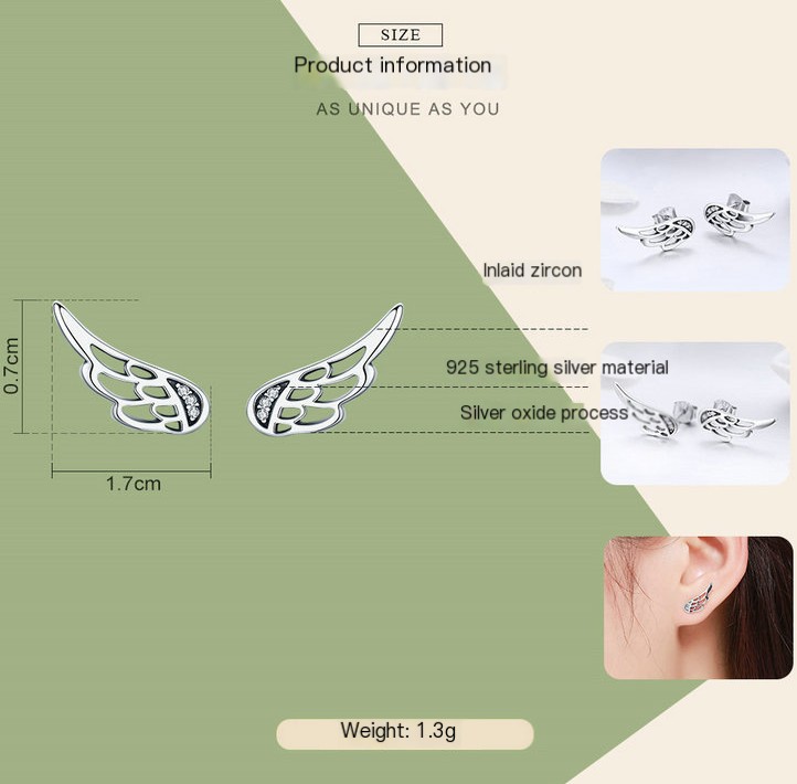Elven Wings Stud Earrings