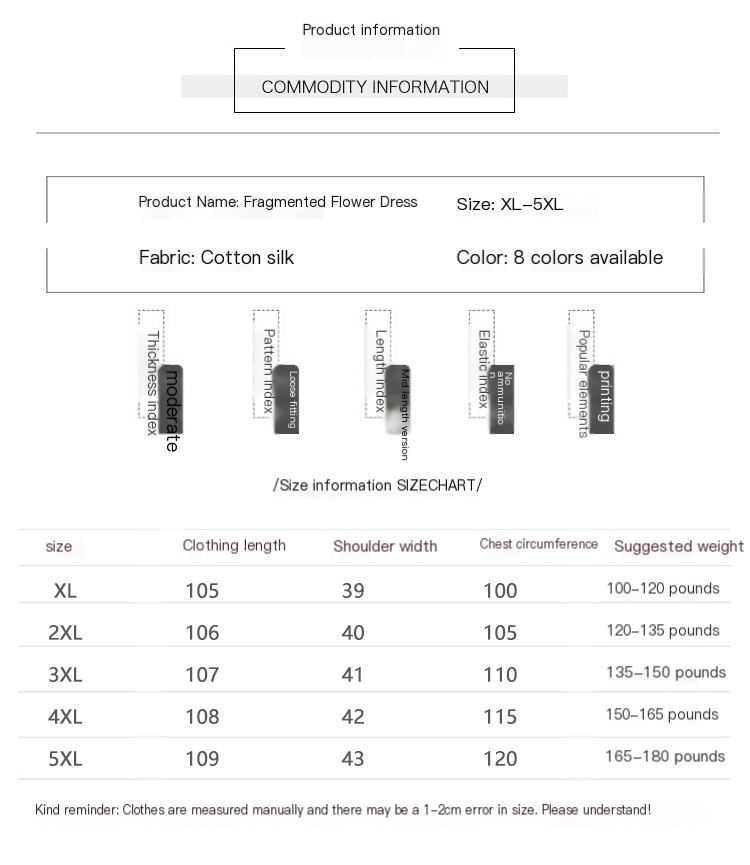 Mom Loose Slim Floral Cotton Silk Dress Summer Dress 2023 New Women's Short Sleeve Stylish Fashion Elegant