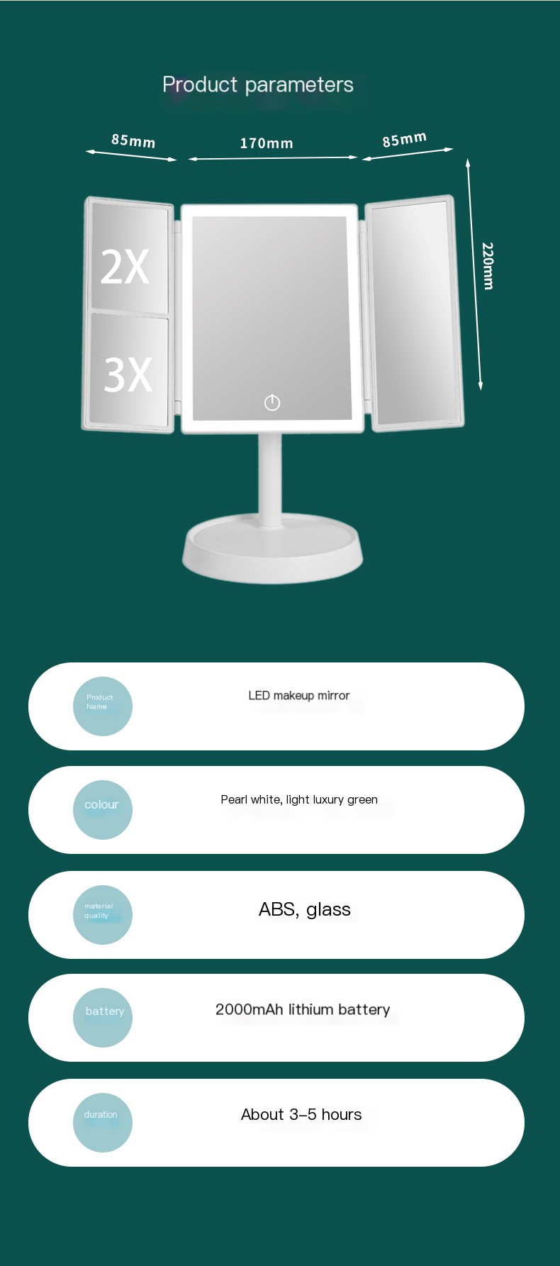 LED Makeup Mirror