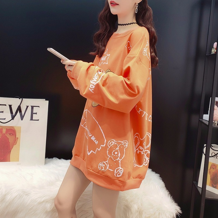 Fashion Loose Short Crewneck Sweater Image 5
