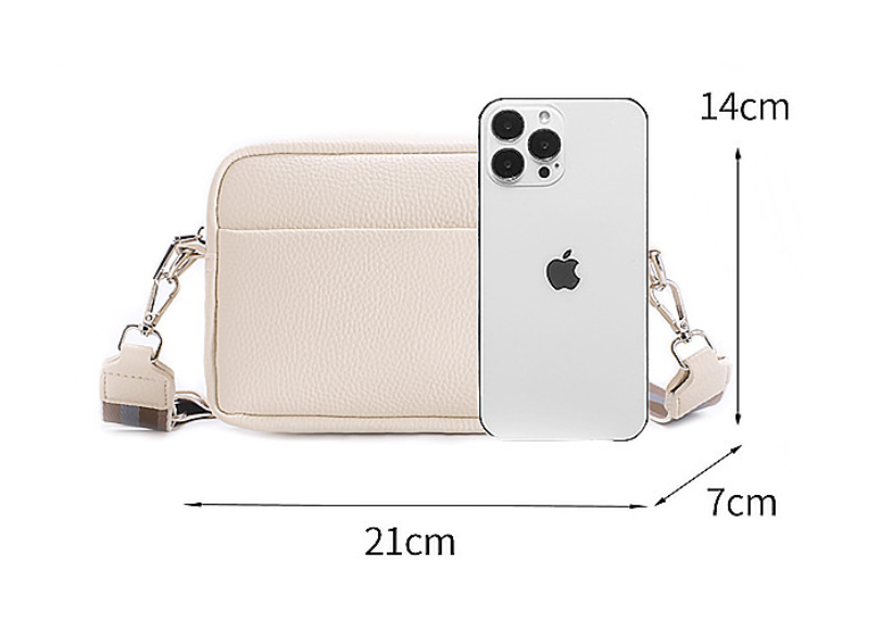 Solid Color Messenger Bag