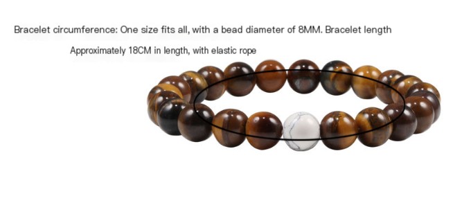 Beaded Stretch Bracelet Obsidian
