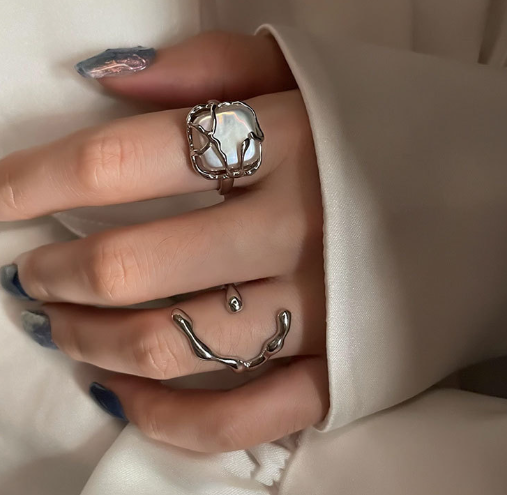 Women's Banquet Alloy Simple Moonlight Forest Ring