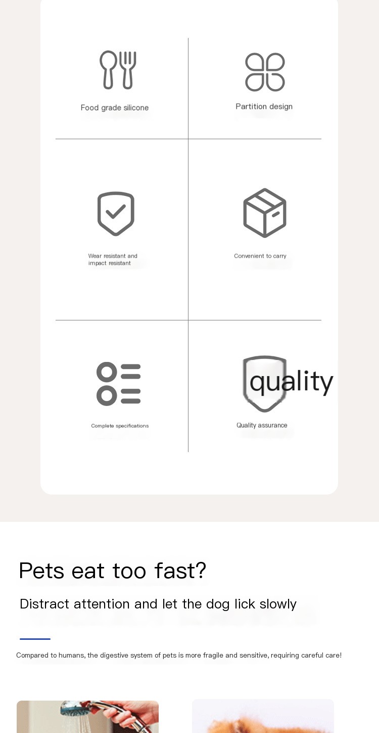 Pet Licking Mat Purple