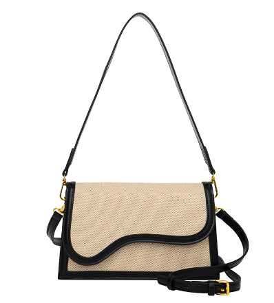 Crocodile pattern shoulder bag