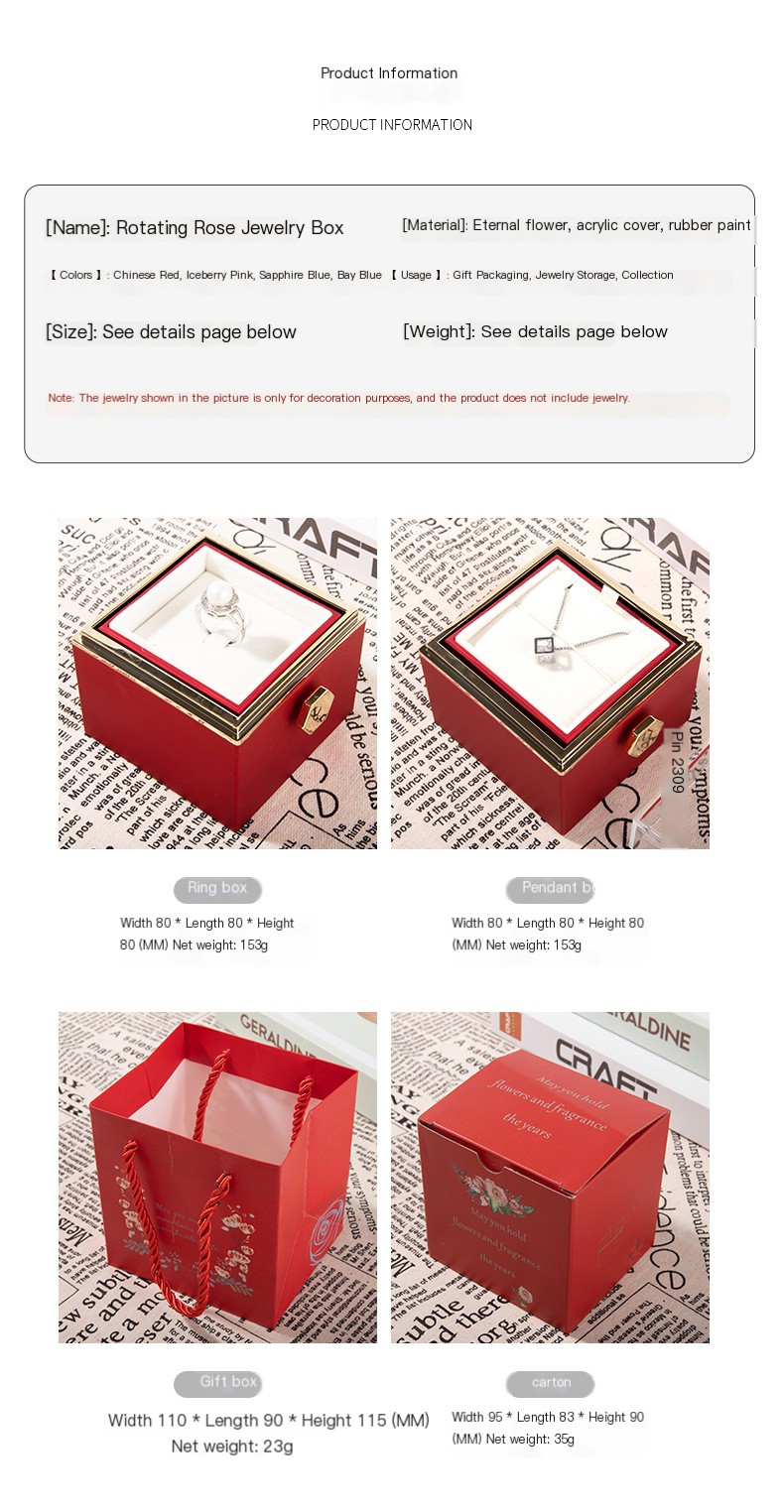 Rotating Rose Gift Box Image 1