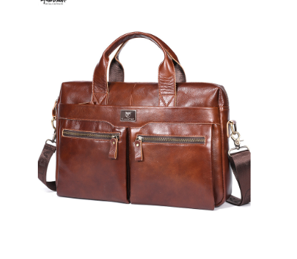 Maleta de Couro Genuíno - Black