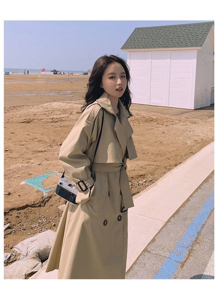 Stylish Slim Autumn Over-the-Knee Coat Image 4