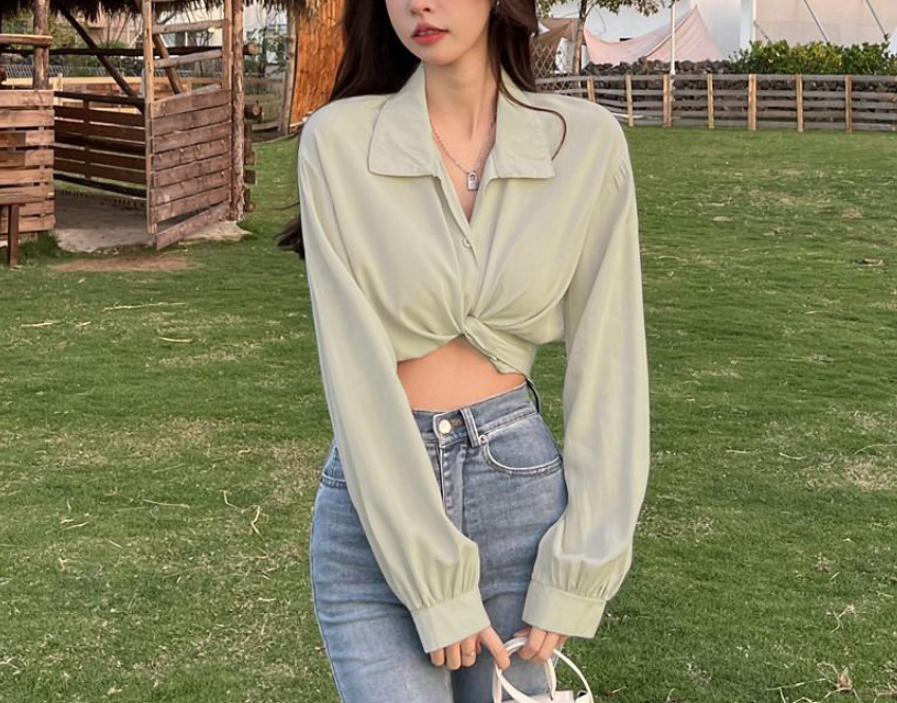 Elegant Blouse with 3D Decoration