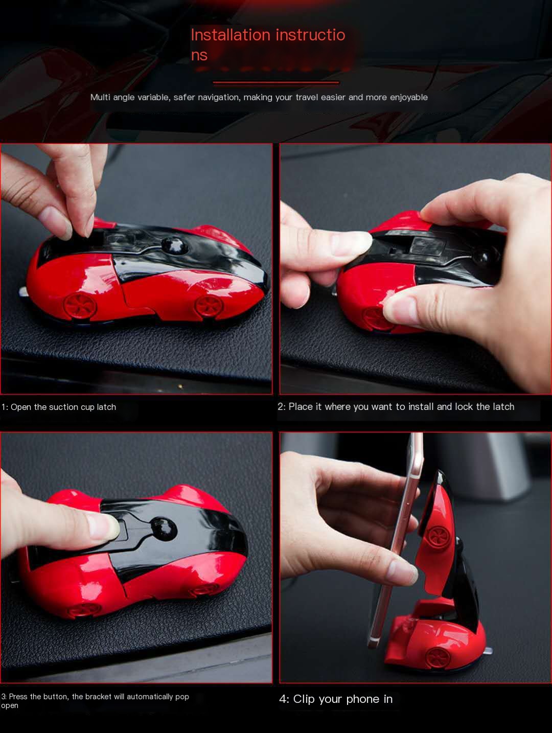 Transforming Race Car Phone Holder Image 2
