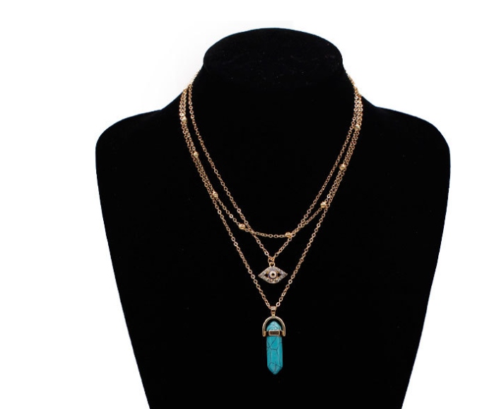 Hexagonal Pendant Necklace