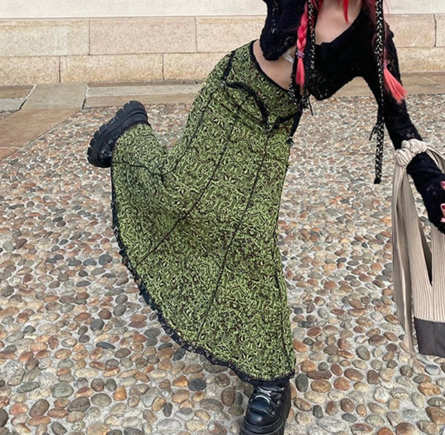 High Waist Lace Skirt