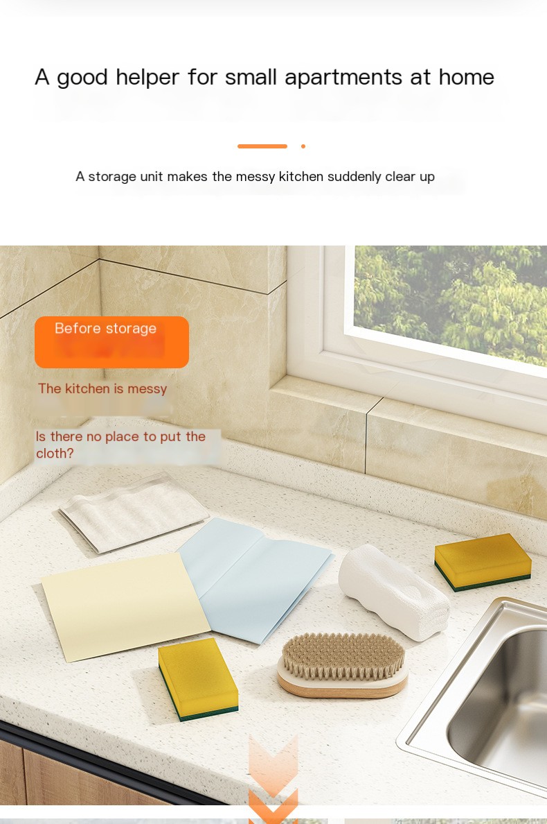 Kitchen Rag Storage Rack