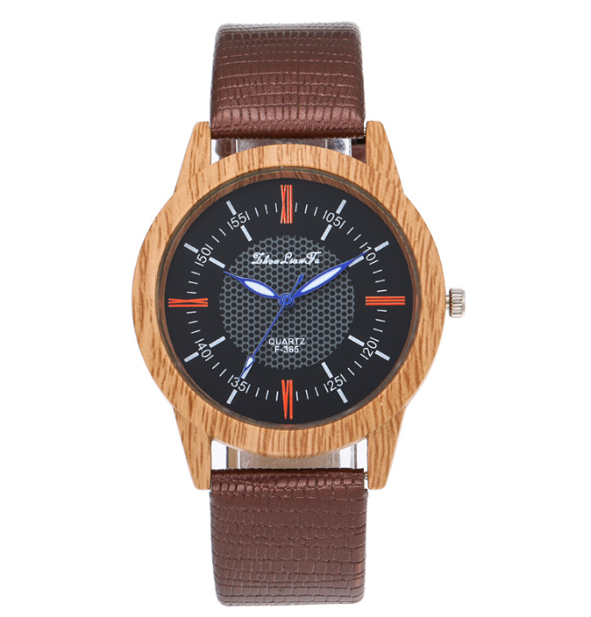 Leather and Wood Watch 5