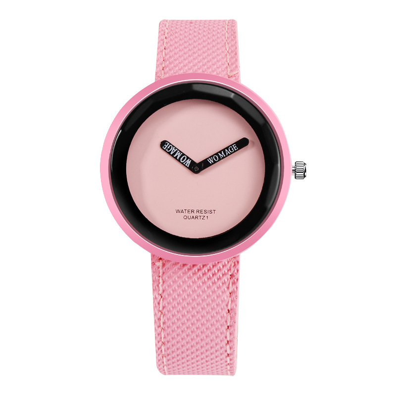 Minimalist Matte Leather Belt Watch - Green