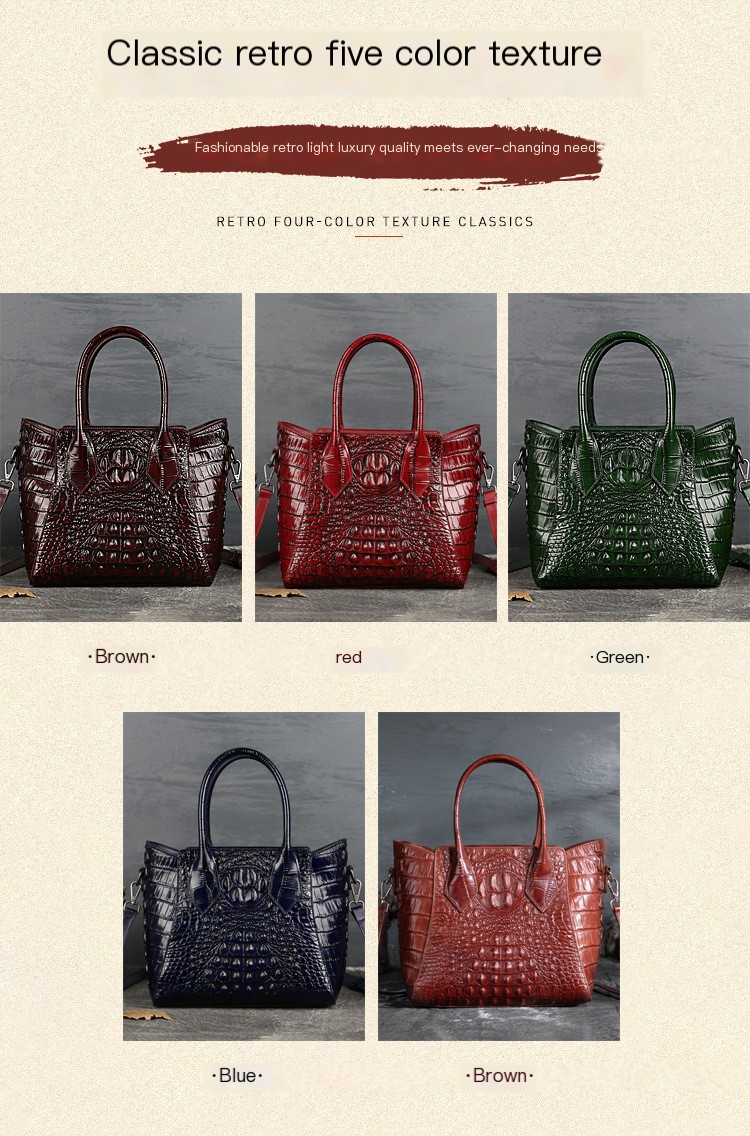 Crocodile Pattern Tote Bag