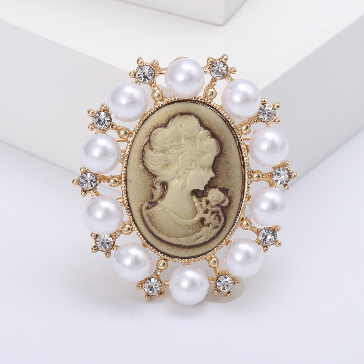 Cameo Brooch Detail