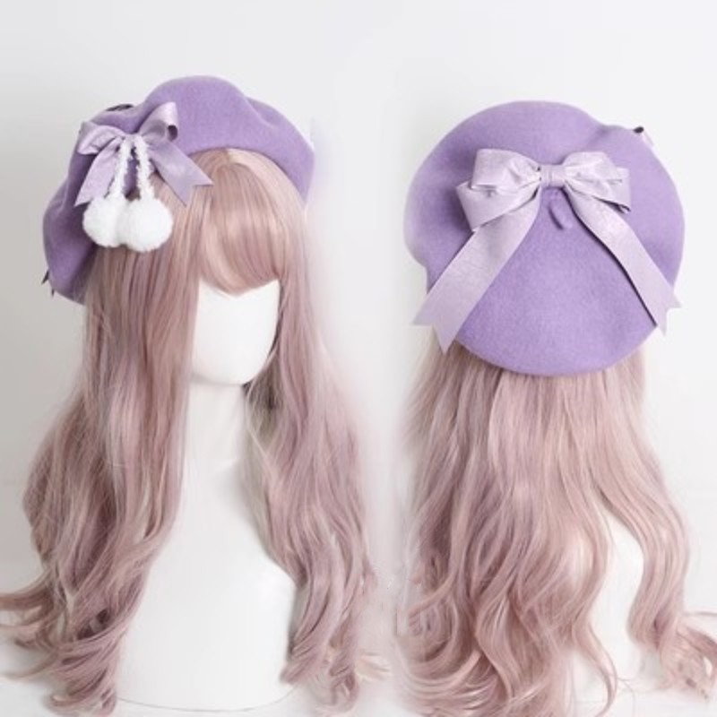 Women's Fashion Big Bow Wool Beret