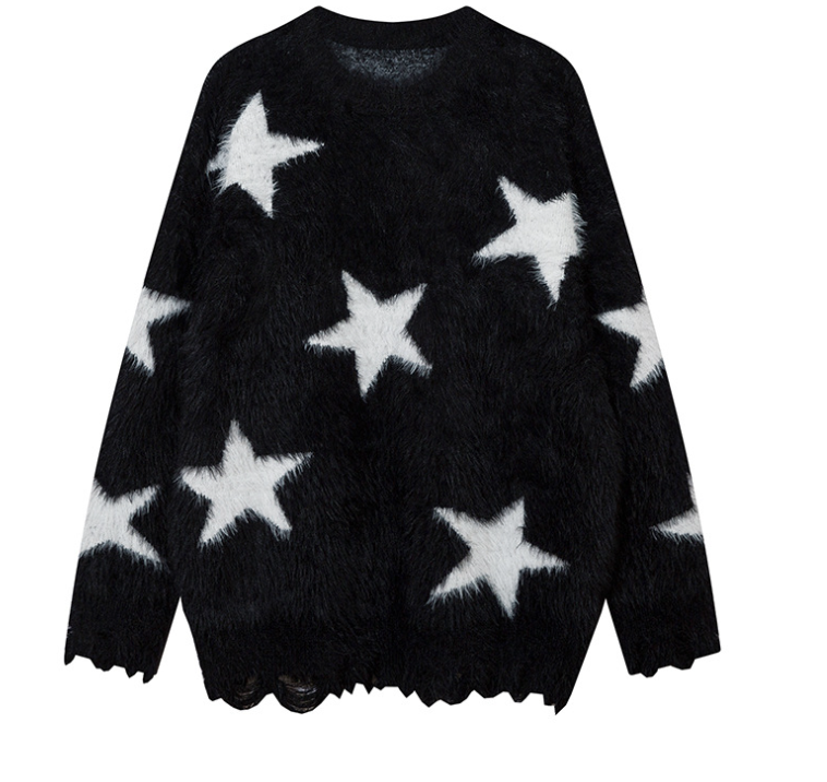 Men's Round Neck Knitting Loose Sweater