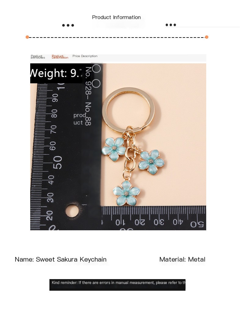 Stylish Cherry Blossom Keychain