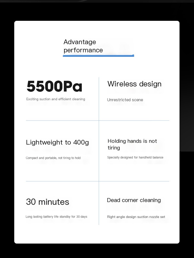Wireless Car Vacuum Cleaner - Color Options