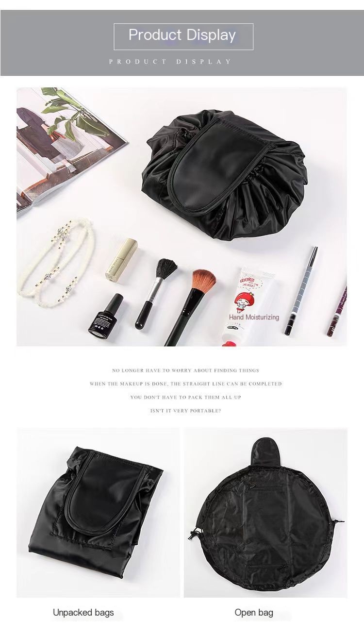 Stylish Drawstring Makeup Bag Image 2