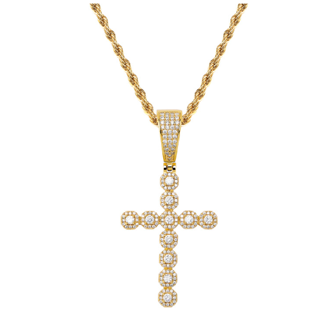 Silver Cross Pendant Necklace