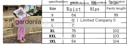 A woman in wide-leg pants