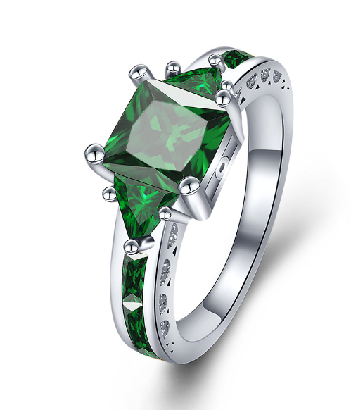 Emerald Zirconia Ring