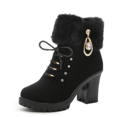 Chunky Heel Martin Boots Image 3