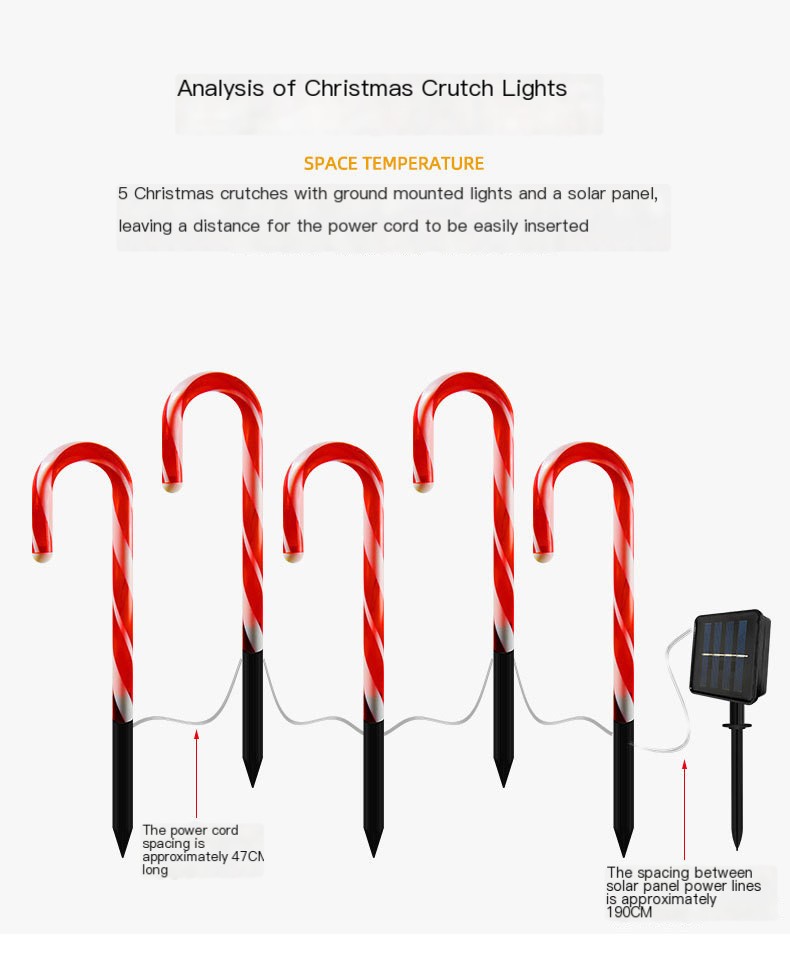 Solar Ground Plug Cane Lamp