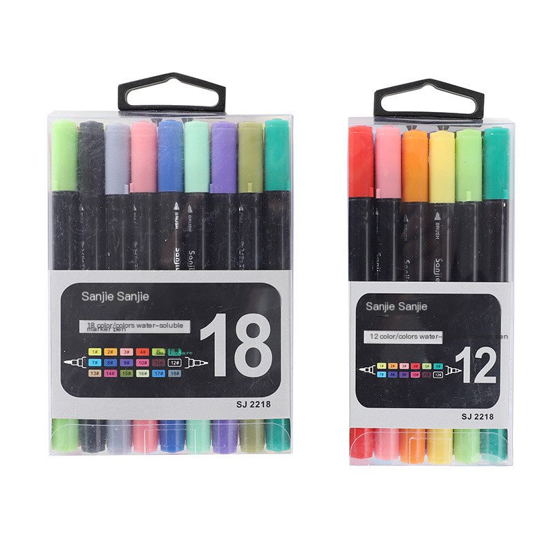 Double-head water-soluble marker