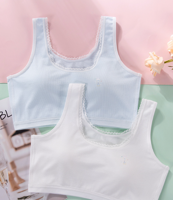 Girls' Lace Cartoon Vest Underwear - Design 3