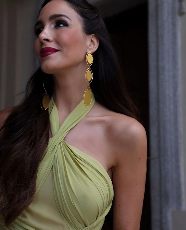 Green Summer Dress - Back View