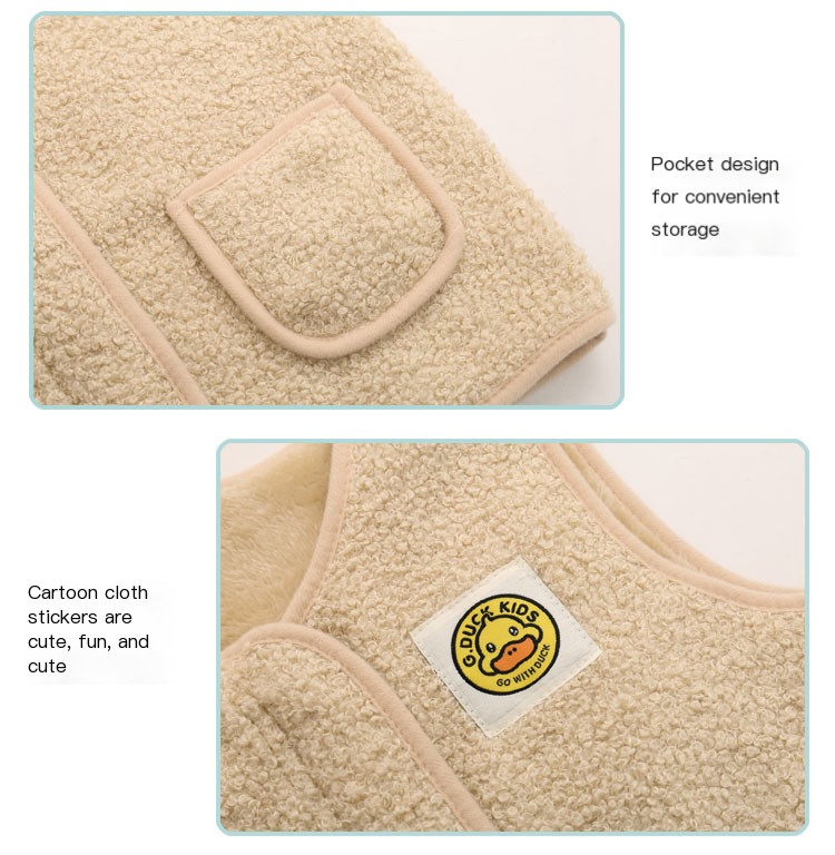 Little Yellow Duck Teddy Fleece Vest 8
