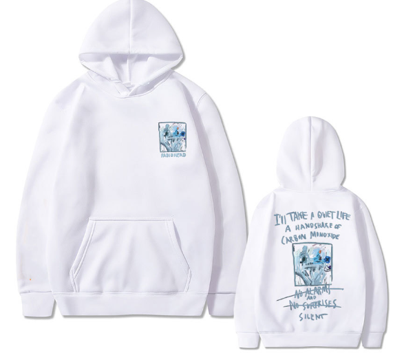 Radiohead No Surprises Lyrics Hoodie 3