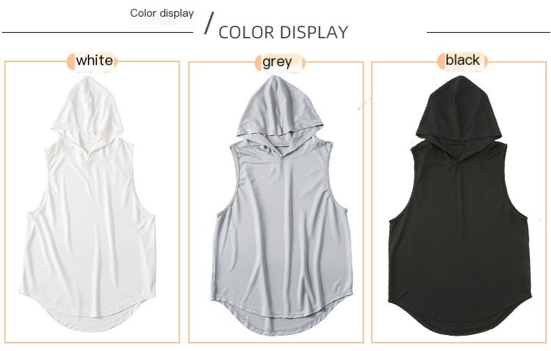 Men's Hooded Fitness Tank Top Image 4