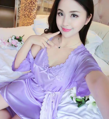 Ice Silk Camisole Skirt Set Image 6