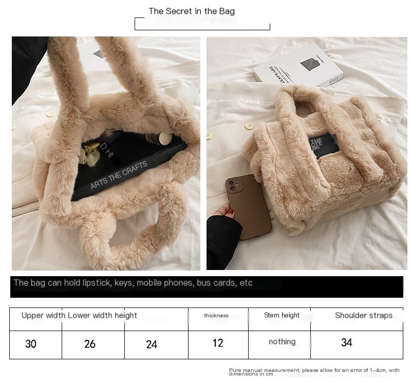 Faux Fur Tote Bag