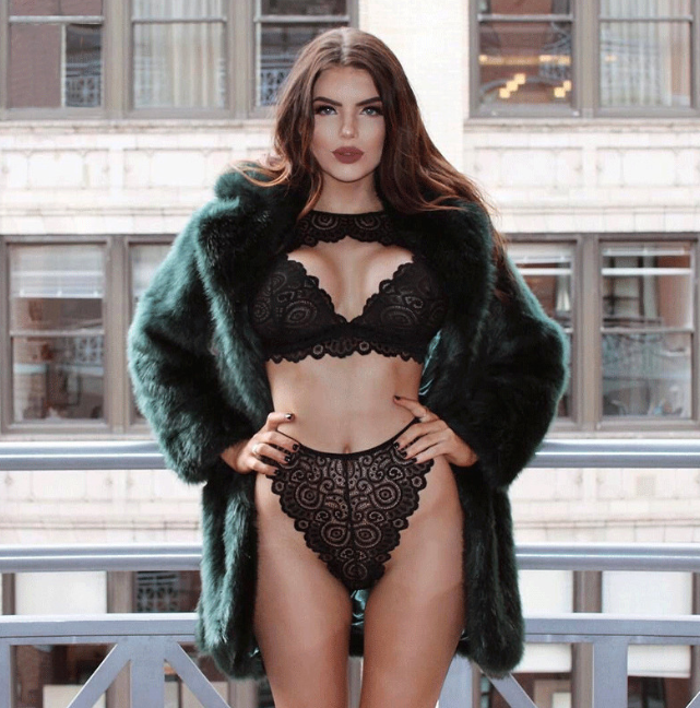 Lace Lingerie Set in White