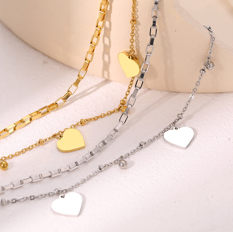 Double-Layer Heart Bracelet