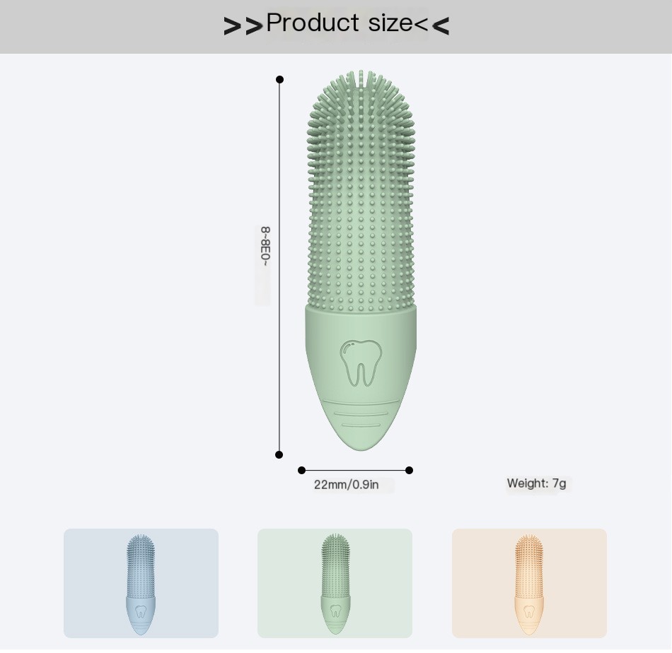 Silicone Toothbrush Finger Cover 1