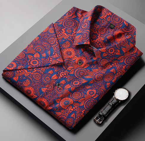 Chemise à petites fleurs - Back View