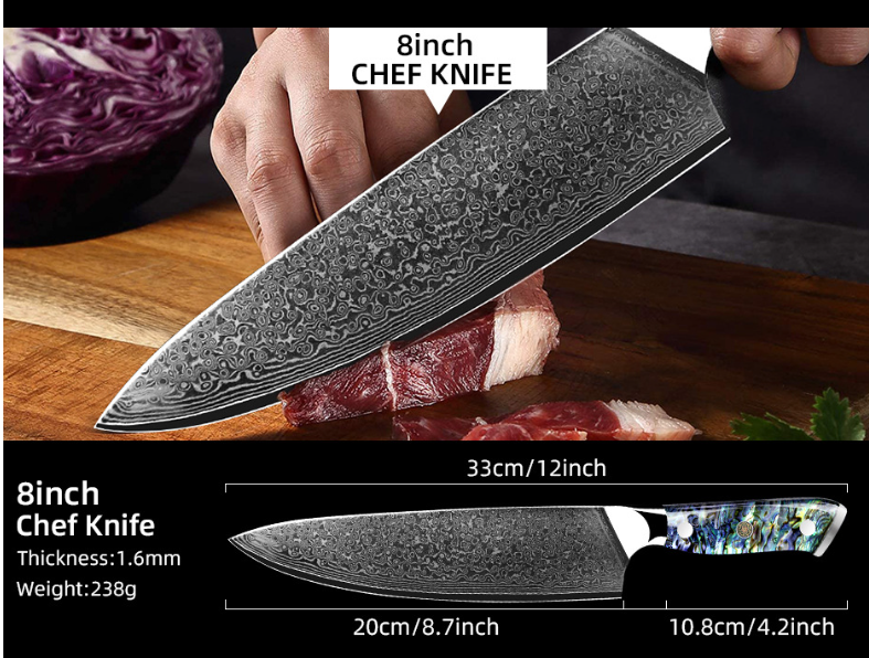 Damascus Knife 10