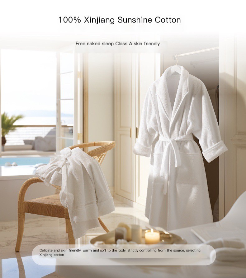 Elegant White Bathrobe