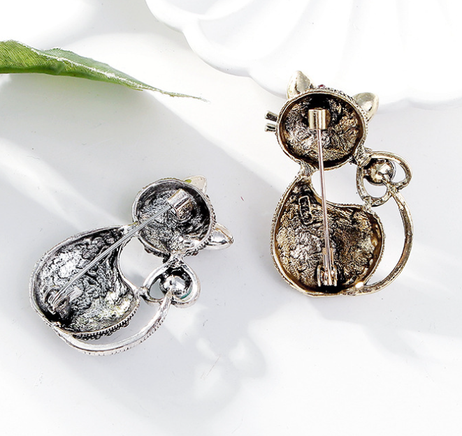 Animal Series Brooch - Cat