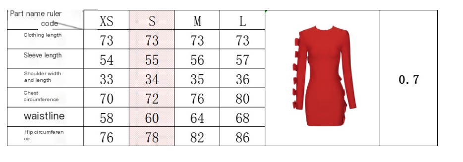 Asymmetric Hollow Bow Dress - Image 1